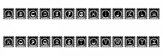 Impression Vintage Negative Regular Schriftart Groß