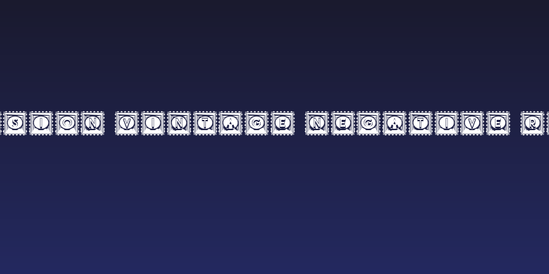 Impression Vintage Negative Regular Social Header