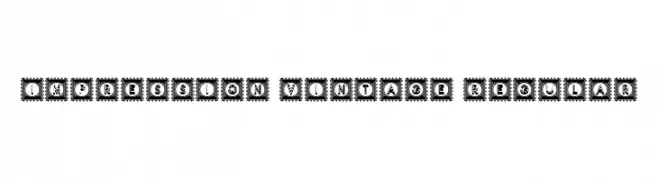 Impression Vintage Regular  Frei Schriftart Herunterladen