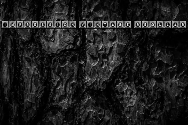 Impression Vintage Regular Font examples