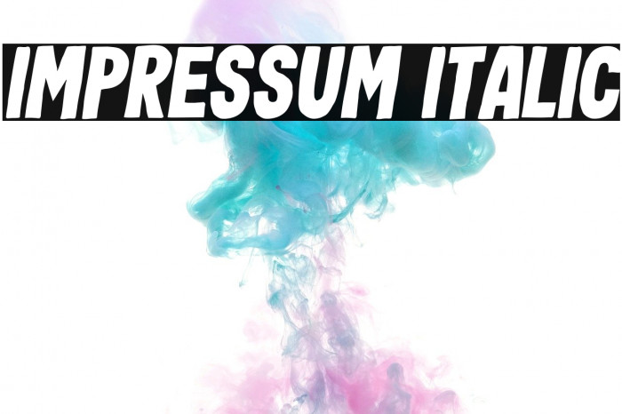 Impressum Italic Example 1