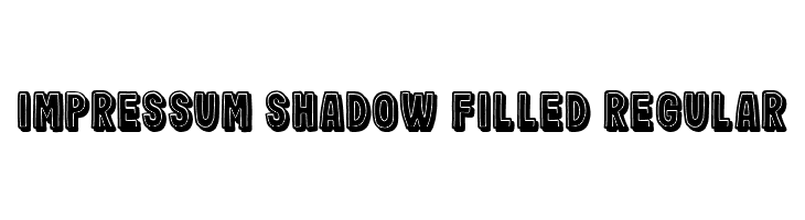 Impressum Shadow Filled Regular  Скачать бесплатные шрифты