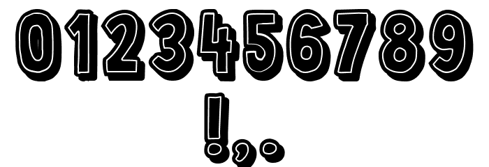 Impressum Shadow Filled Regular Font OTHER CHARS