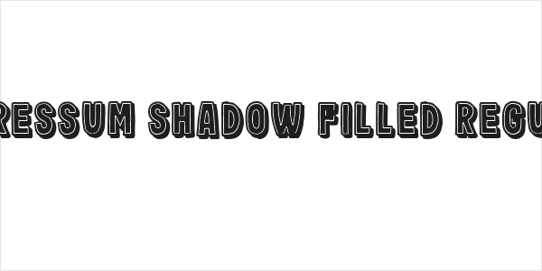 Impressum Shadow Filled Regular Logo