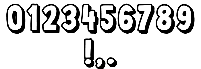 Impressum Shadow Regular Font OTHER CHARS