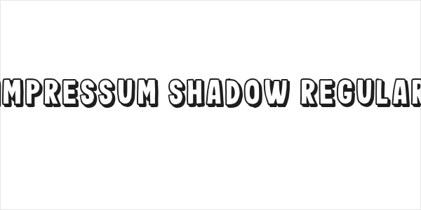 Impressum Shadow Regular Logo