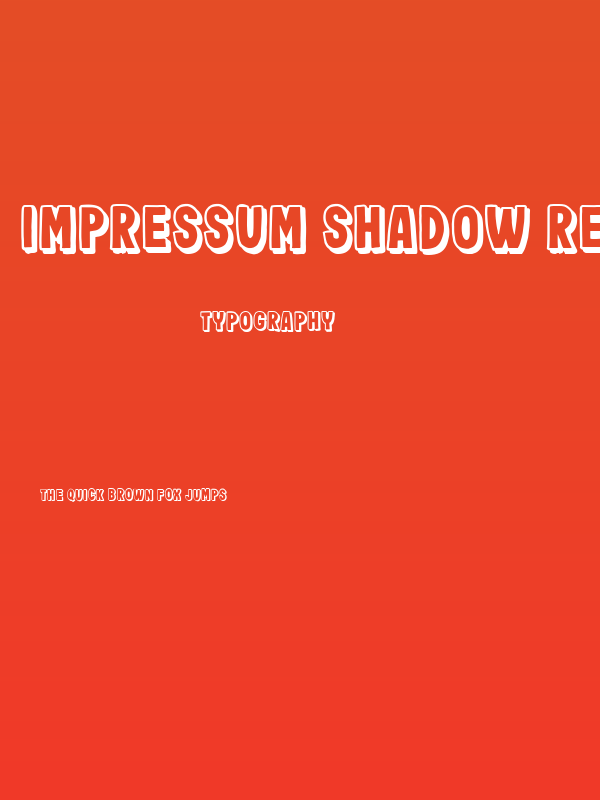 Impressum Shadow Regular Poster