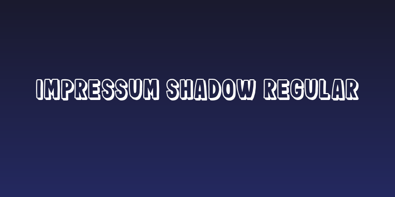 Impressum Shadow Regular Social Header