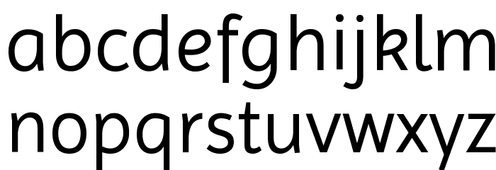 Imprima Font LOWERCASE