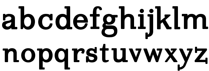 Imprimerie-Bold Font LOWERCASE