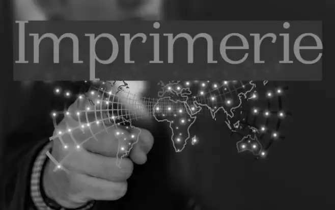 Imprimerie Font examples