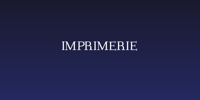 Imprimerie Social Header