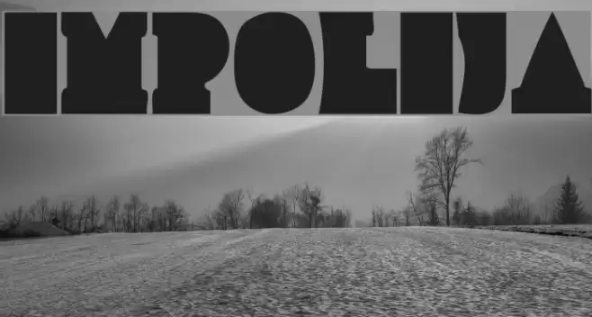 Improlija Font examples
