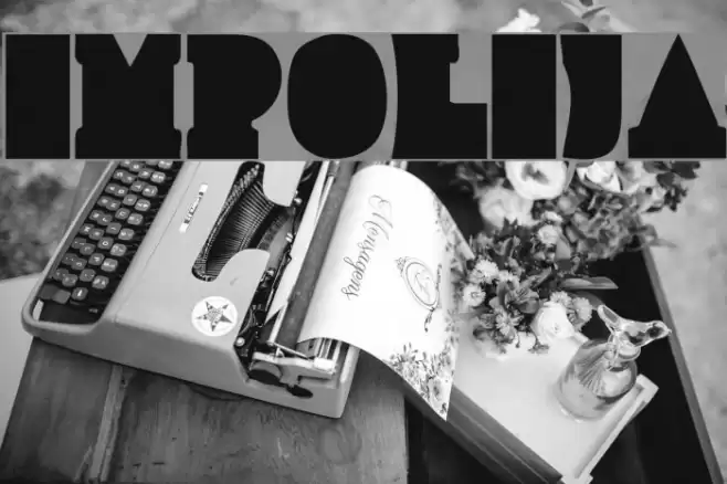 Improlija Font examples