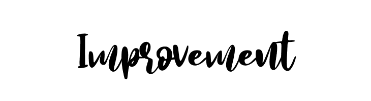 Improvement  font caratteri gratis