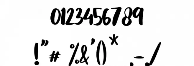 Improvement Font OTHER CHARS