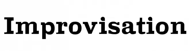 Improvisation  Frei Schriftart Herunterladen