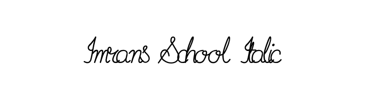 Imrans School Italic  Fuentes Gratis Descargar