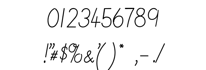 Imrans School Italic Font OTHER CHARS