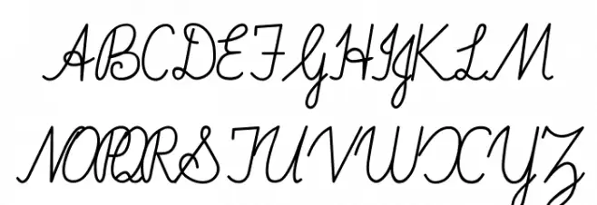 Imrans School Italic Schriftart Groß