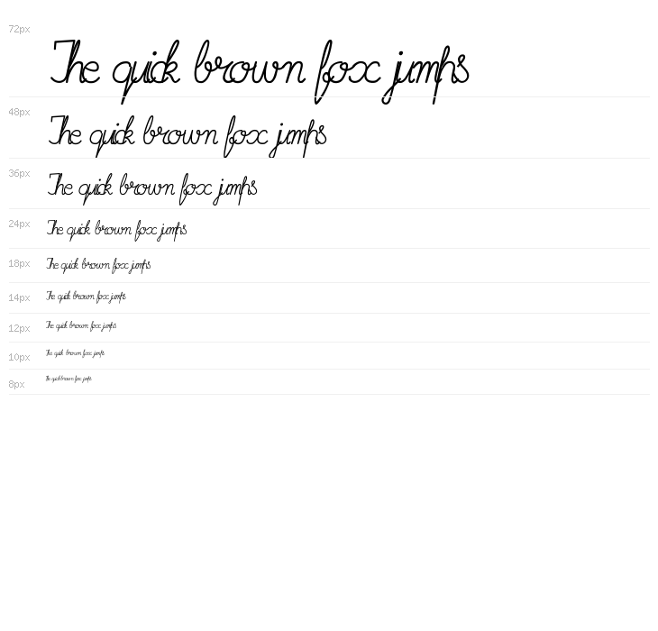 Imrans School Italic Waterfall