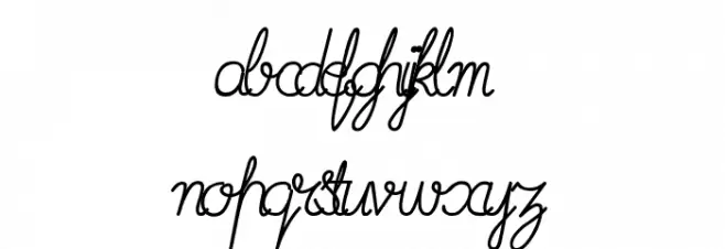 Imrans School Italic फ़ॉन्ट लोअरकेस