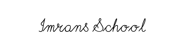 Imrans School  Frei Schriftart Herunterladen