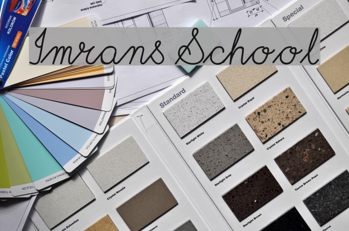 Imrans School Font examples