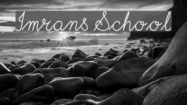 Imrans School Font examples