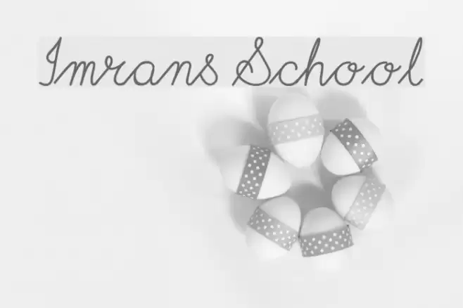 Imrans School Font examples