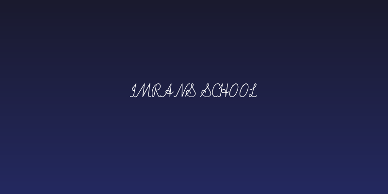 Imrans School Social Header