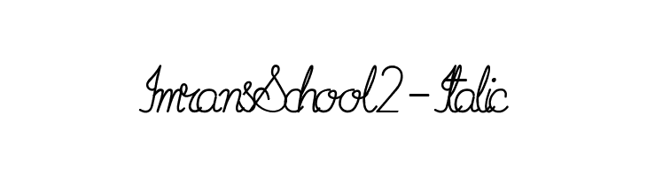 ImransSchool2-Italic  baixar fontes gratis