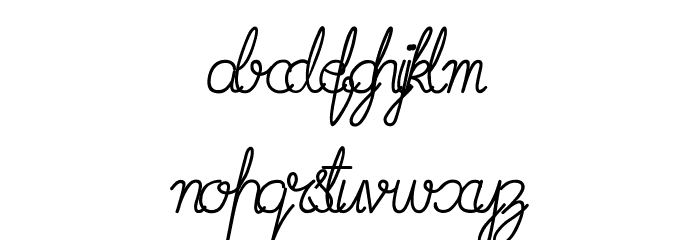 ImransSchool2-Italic Font LOWERCASE