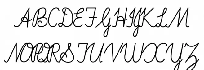 ImransSchool2-Italic 字体 大写