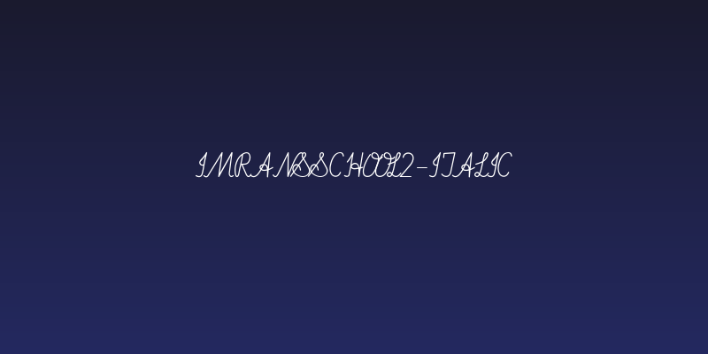 ImransSchool2-Italic Social Header