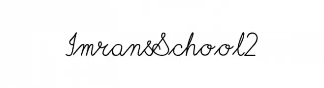 ImransSchool2  Frei Schriftart Herunterladen