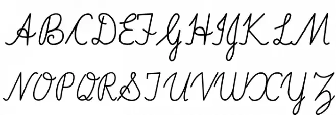 ImransSchool2 Font Litere mari