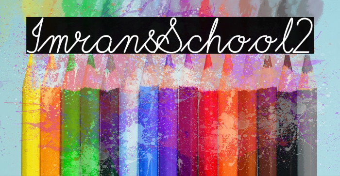 ImransSchool2 Font examples