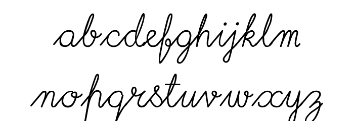 ImransSchool2 Font LOWERCASE