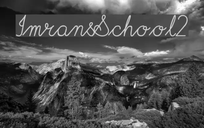 ImransSchool2 Font examples