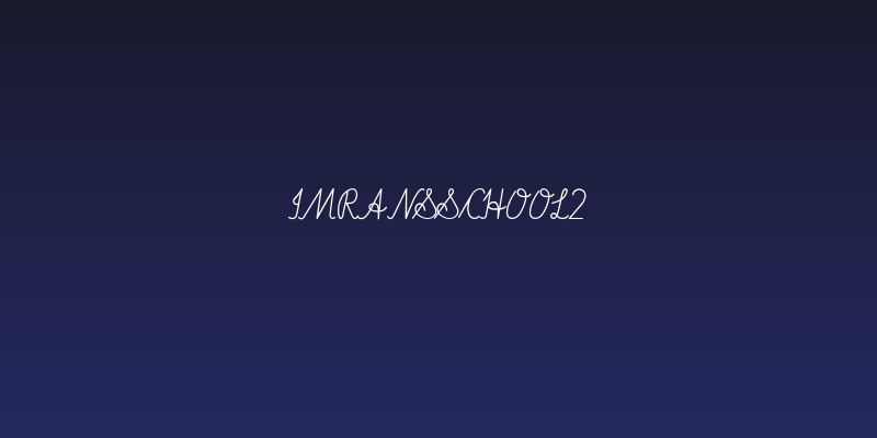 ImransSchool2 Social Header