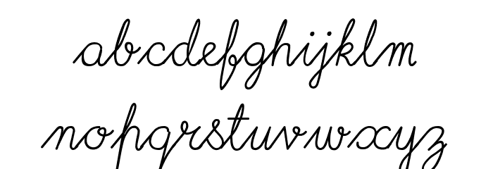 ImransSchool2 Font LOWERCASE