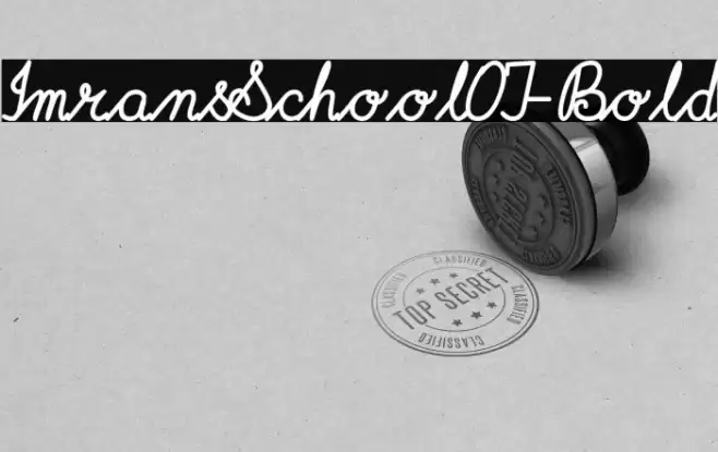 ImransSchoolOT-Bold Font examples