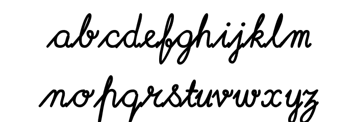 ImransSchoolOT-Bold Font LOWERCASE