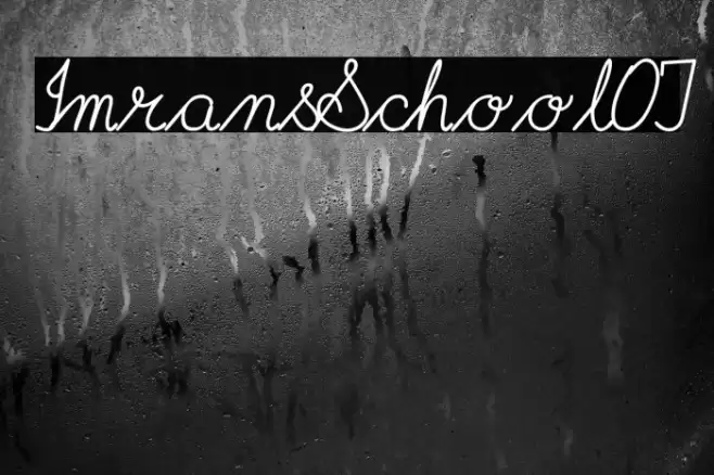 ImransSchoolOT Font examples