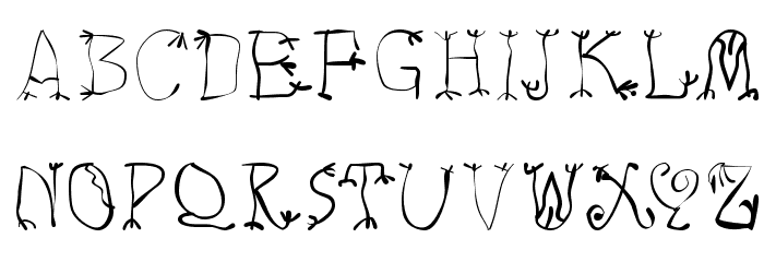Imre Normal Font LOWERCASE