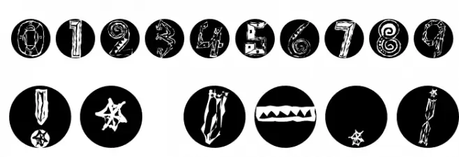 ImresCorrodetCapsInvers Font OTHER CHARS