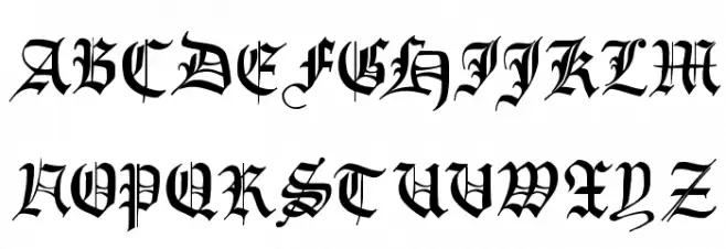 ImresFraktur Шрифта ВЕРХНИЙ