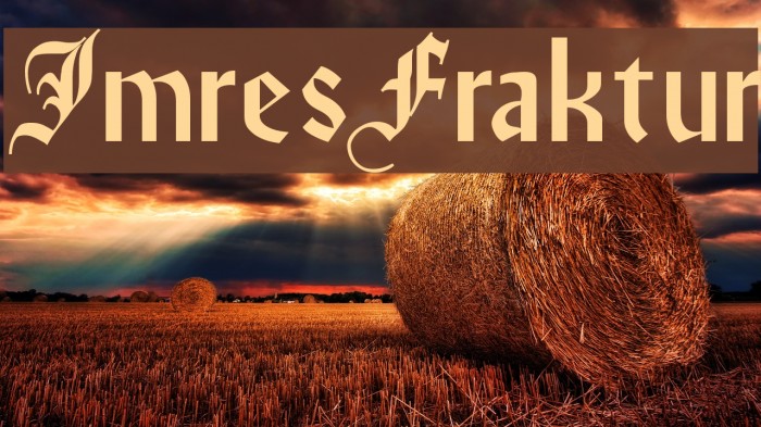 ImresFraktur Font examples