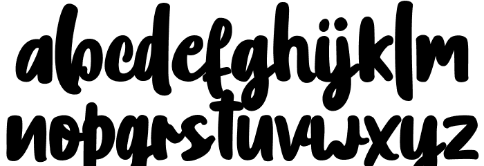 Imstory Font LOWERCASE